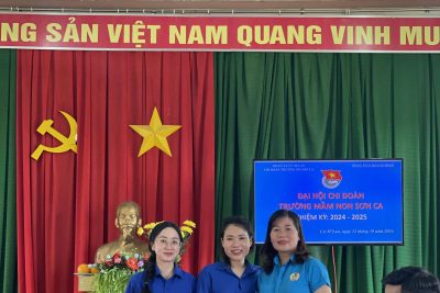 ĐẠI HỘI CHI ĐOÀN TRƯỜNG MẦM NON SƠN CA NĂM HỌC 2024 – 2025